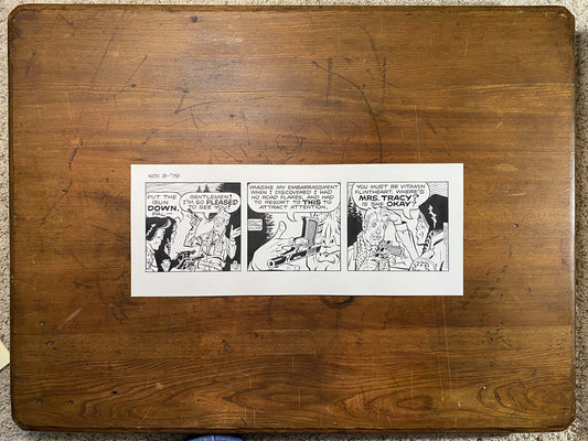 Dick Tracy Daily 11/9/79 Original Art Illustration | Fletcher Studio