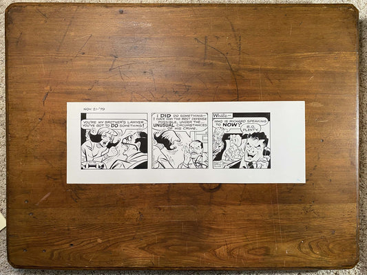 Dick Tracy Daily 11/21/79 Original Art Illustration | Fletcher Studio