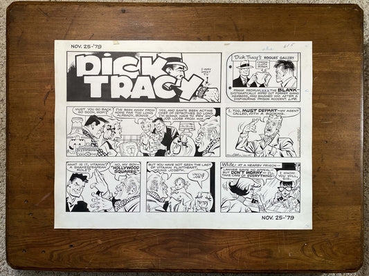 Dick Tracy Sunday 11/25/79 Original Art Illustration | Fletcher Studio