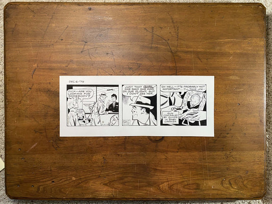 Dick Tracy Daily 12/6/79 Original Art Illustration | Fletcher Studio