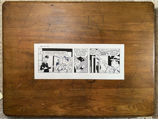 Dick Tracy Daily 12/8/79 Original Art Illustration | Fletcher Studio