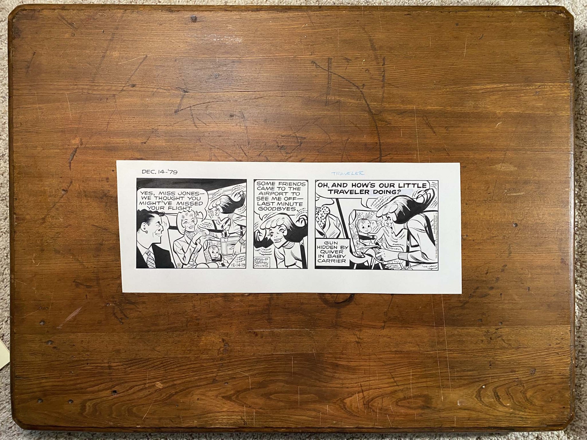 Dick Tracy Daily 12/14/79 Original Art Illustration | Fletcher Studio