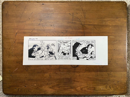 Dick Tracy Daily 12/24/79 Original Art Illustration | Fletcher Studio