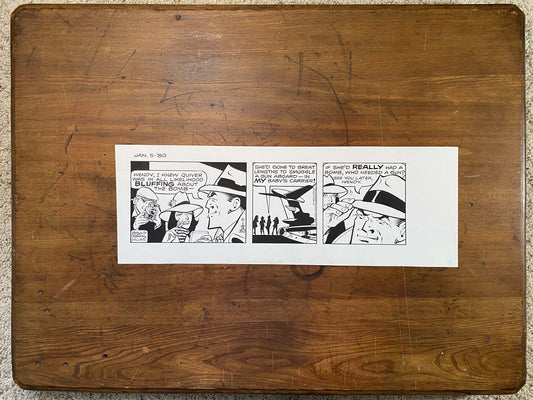 Dick Tracy Daily 1/5/80 Original Art Illustration | Fletcher Studio