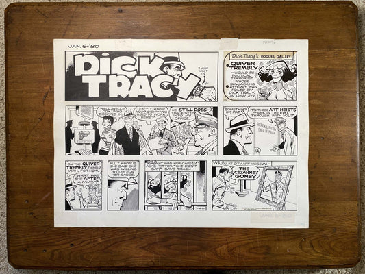 Dick Tracy Sunday 1/6/80 Original Art Illustration | Fletcher Studio