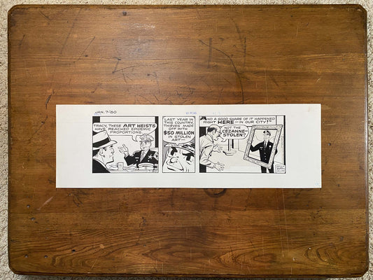 Dick Tracy Daily 1/7/80 Original Art Illustration | Fletcher Studio