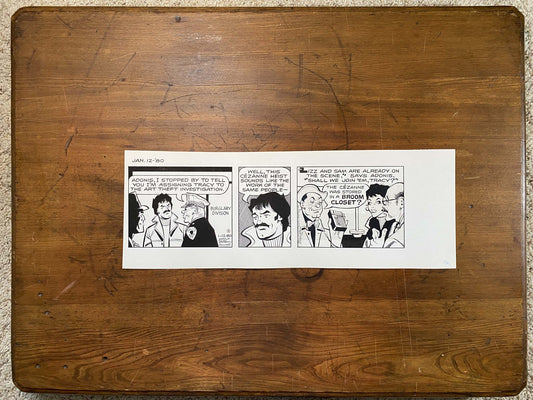 Dick Tracy Daily 1/12/80 Original Art Illustration | Fletcher Studio
