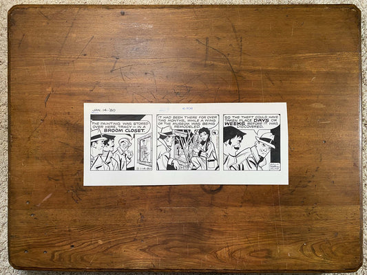 Dick Tracy Daily 1/14/80 Original Art Illustration | Fletcher Studio