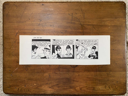 Dick Tracy Daily 1/30/80 Original Art Illustration | Fletcher Studio