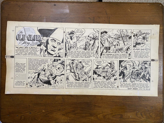 The Old Glory Story: History of the American Flag 6/12/55 Original Art Illustration | Fletcher Studio