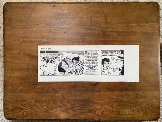 Dick Tracy Daily 2/14/80 Original Art Illustration | Fletcher Studio