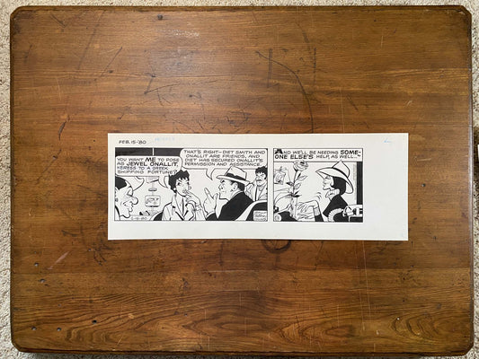 Dick Tracy Daily 2/15/80 Original Art Illustration | Fletcher Studio