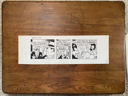 Dick Tracy Daily 3/12/80 Original Art Illustration | Fletcher Studio