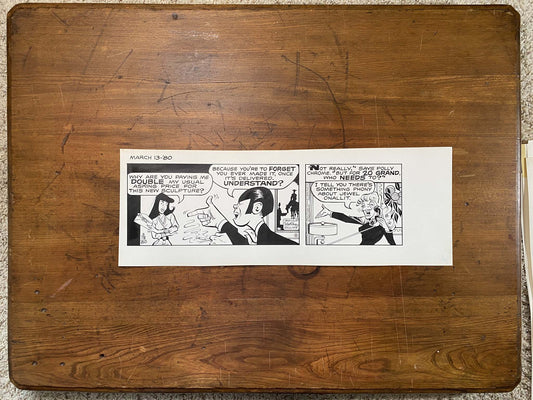 Dick Tracy Daily 3/13/80 Original Art Illustration | Fletcher Studio