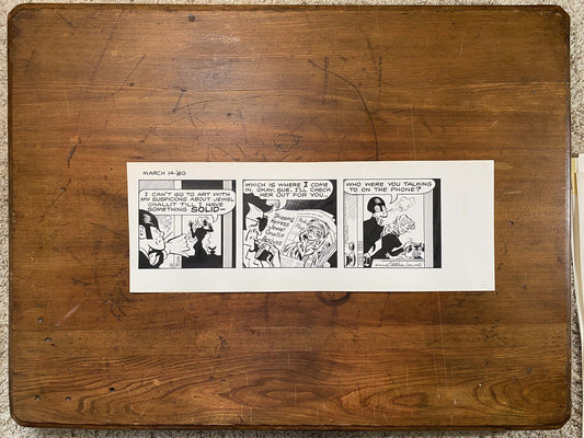 Dick Tracy Daily 3/14/80 Original Art Illustration | Fletcher Studio
