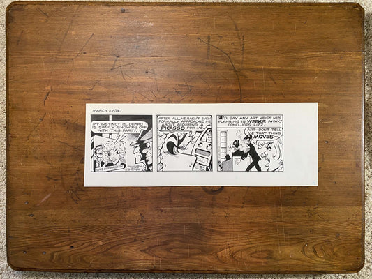 Dick Tracy Daily 3/27/80 Original Art Illustration | Fletcher Studio