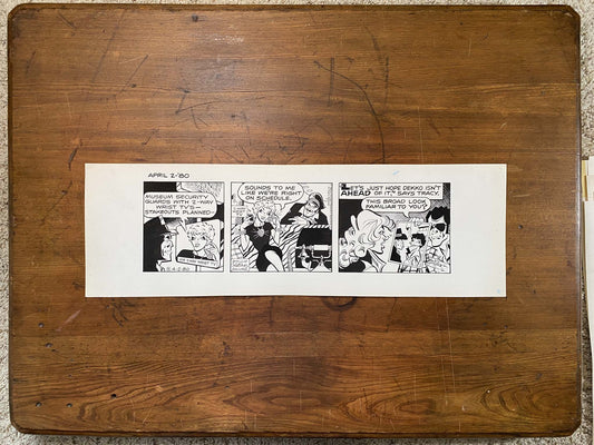 Dick Tracy Daily 4/2/80 Original Art Illustration | Fletcher Studio