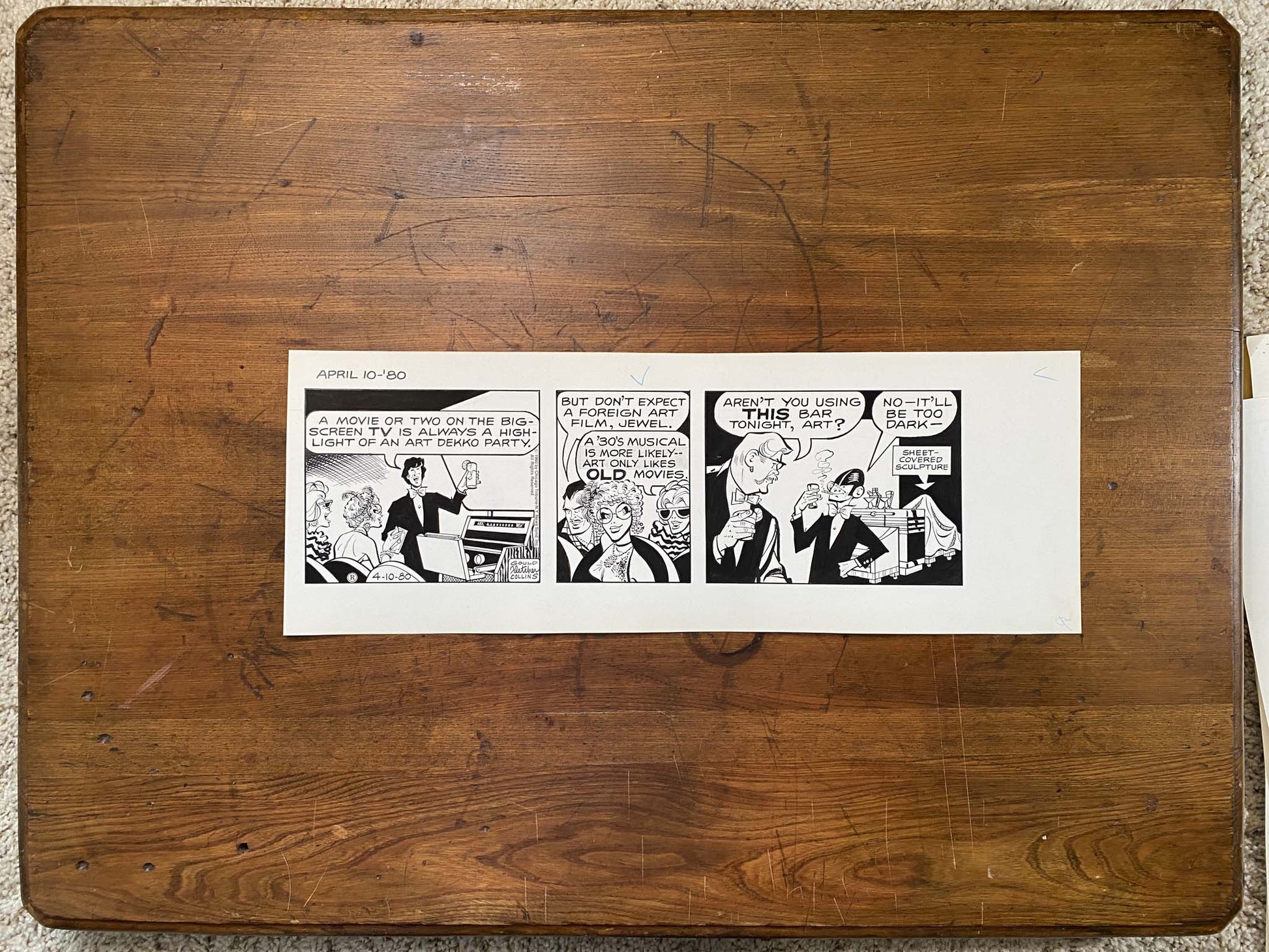 Dick Tracy Daily 4/10/80 Original Art Illustration | Fletcher Studio