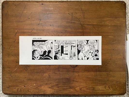 Dick Tracy Daily 4/16/80 Original Art Illustration | Fletcher Studio