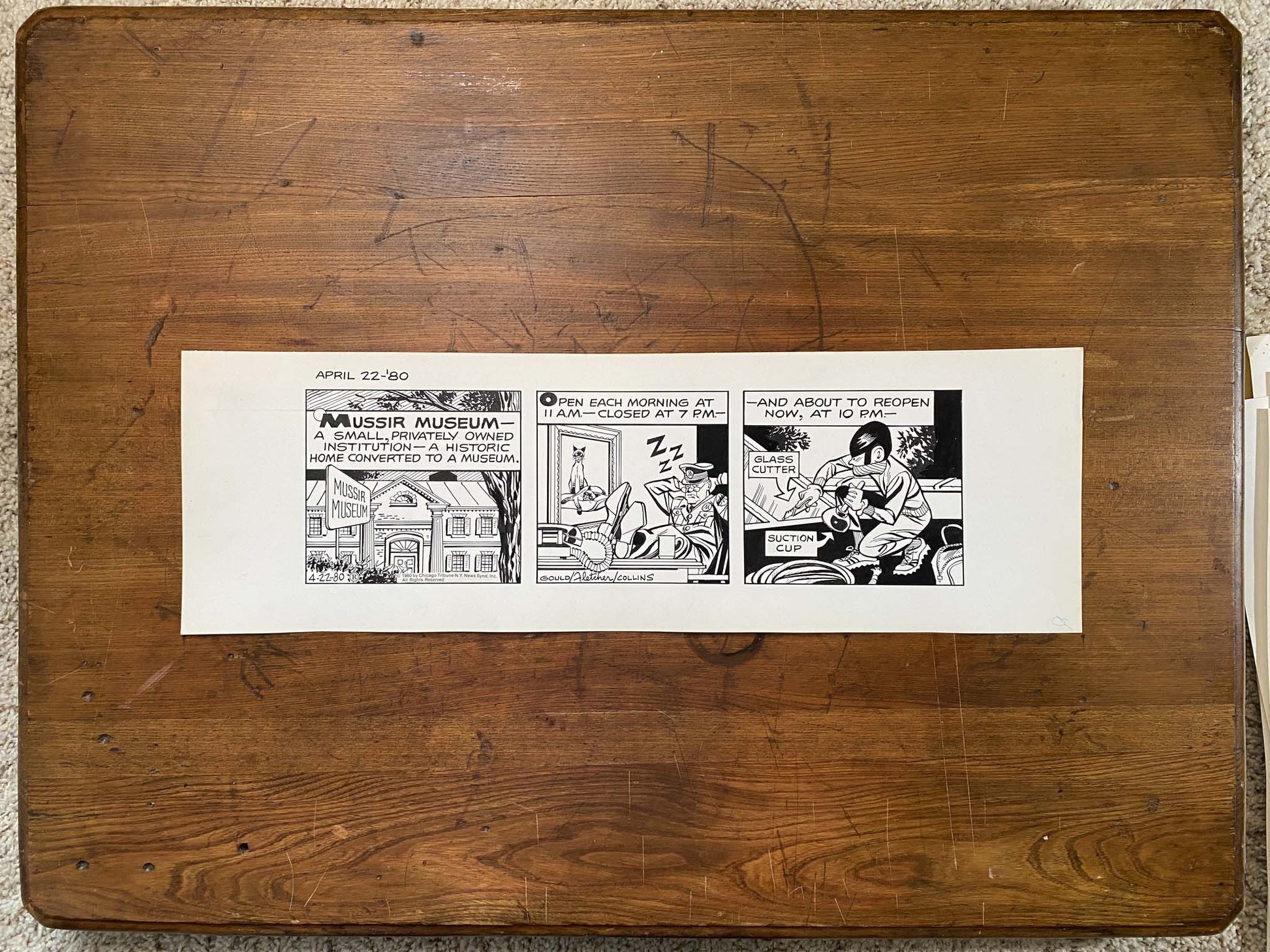Dick Tracy Daily 4/22/80 Original Art Illustration | Fletcher Studio
