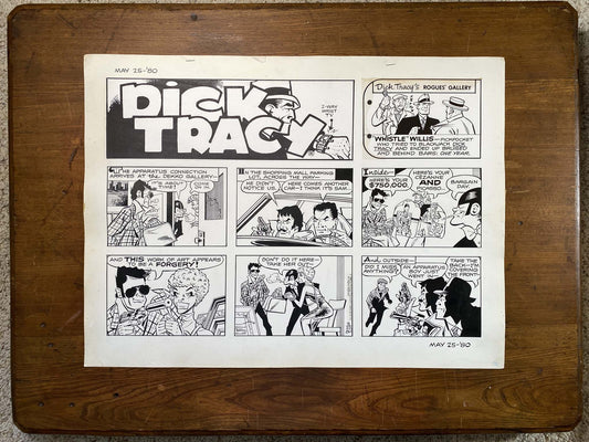 Dick Tracy Daily 4/26/80 Original Art Illustration | Fletcher Studio