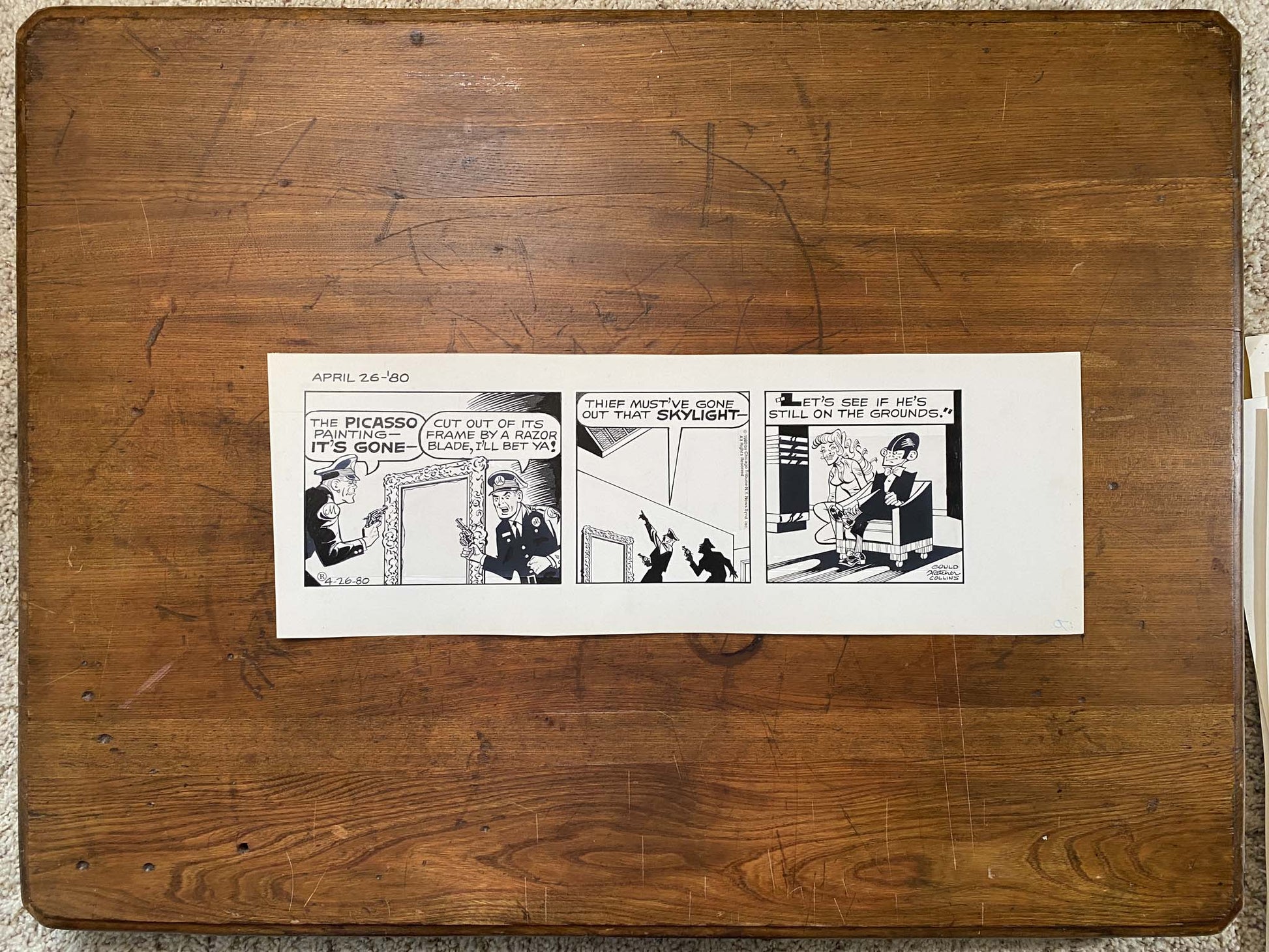 Dick Tracy Sunday 4/27/80 Original Art Illustration | Fletcher Studio