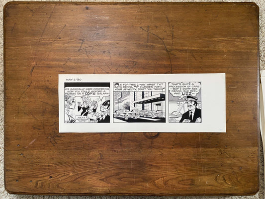 Dick Tracy Daily 5/3/80 Original Art Illustration | Fletcher Studio
