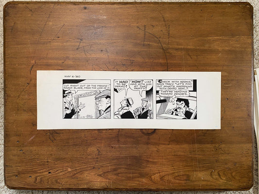 Dick Tracy Daily 5/7/80 Original Art Illustration | Fletcher Studio