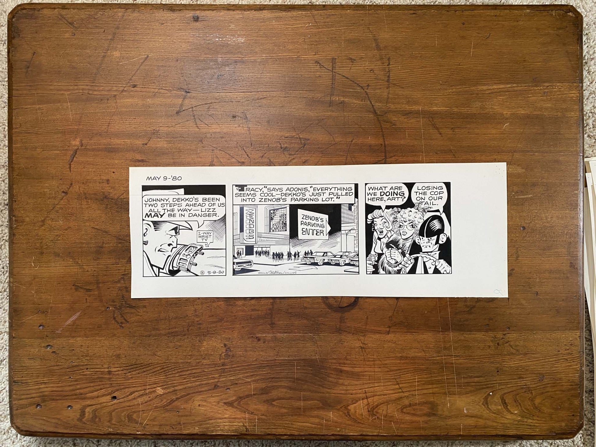 Dick Tracy Daily 5/10/80 Original Art Illustration | Fletcher Studio
