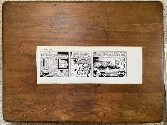 Dick Tracy Daily 5/13/80 Original Art Illustration | Fletcher Studio