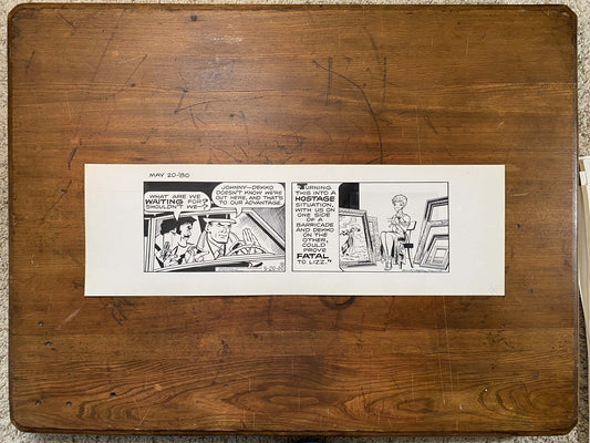 Dick Tracy Daily 5/22/80 Original Art Illustration | Fletcher Studio