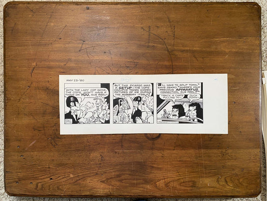Dick Tracy Daily 5/24/80 Original Art Illustration | Fletcher Studio