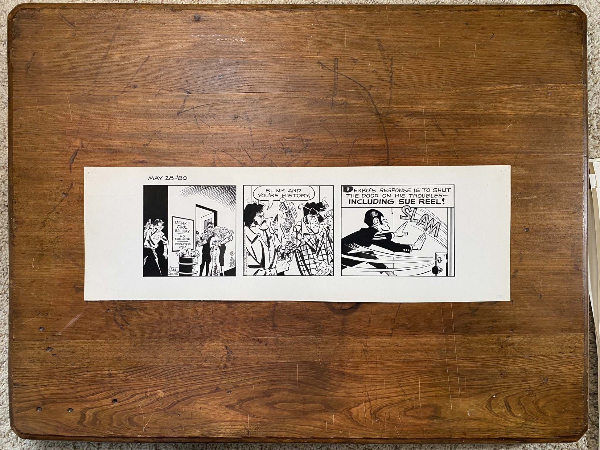 Dick Tracy Daily 5/28/80 Original Art Illustration | Fletcher Studio