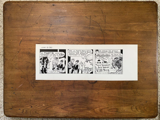 Dick Tracy Daily 6/13/80 Original Art Illustration | Fletcher Studio