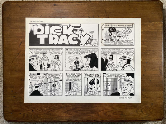 Dick Tracy Sunday 6/15/80 Original Art Illustration | Fletcher Studio