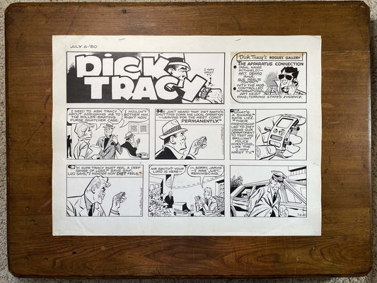 Dick Tracy Sunday 7/6/80 Original Art Illustration | Fletcher Studio