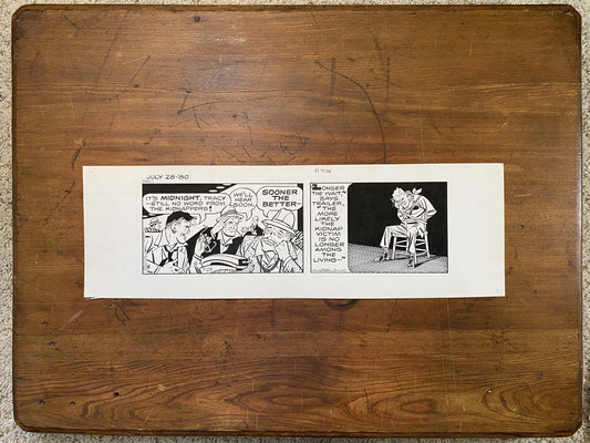 Dick Tracy Daily 7/28/80 Original Art Illustration | Fletcher Studio