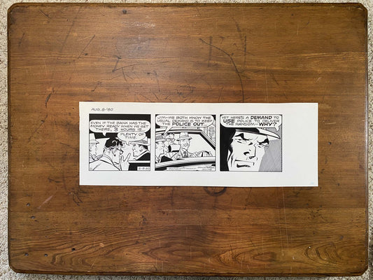 Dick Tracy Daily 8/8/80 Original Art Illustration | Fletcher Studio