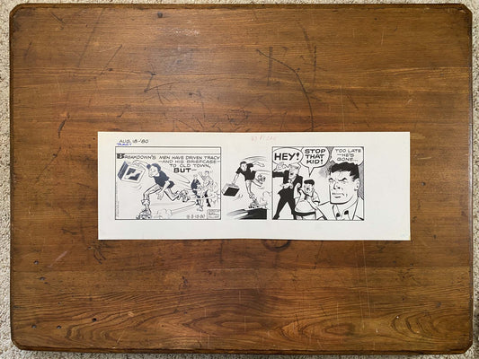 Dick Tracy Daily 8/18/80 Original Art Illustration | Fletcher Studio