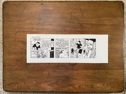 Dick Tracy Daily 8/28/80 Original Art Illustration | Fletcher Studio