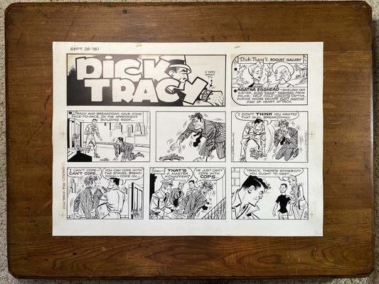 Dick Tracy Sunday 9/28/80 Original Art Illustration | Fletcher Studio