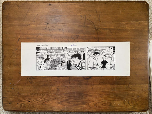 Dick Tracy Daily 9/29/80 Original Art Illustration | Fletcher Studio