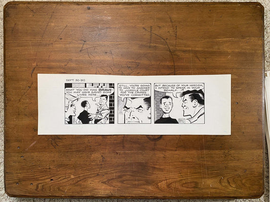 Dick Tracy Daily 9/30/80 Original Art Illustration | Fletcher Studio