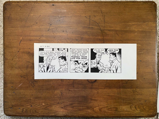 Dick Tracy Daily 10/3/80 Original Art Illustration | Fletcher Studio