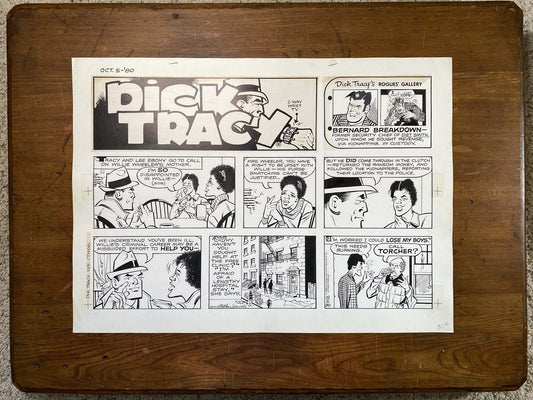 Dick Tracy Sunday 10/5/80 Original Art Illustration | Fletcher Studio
