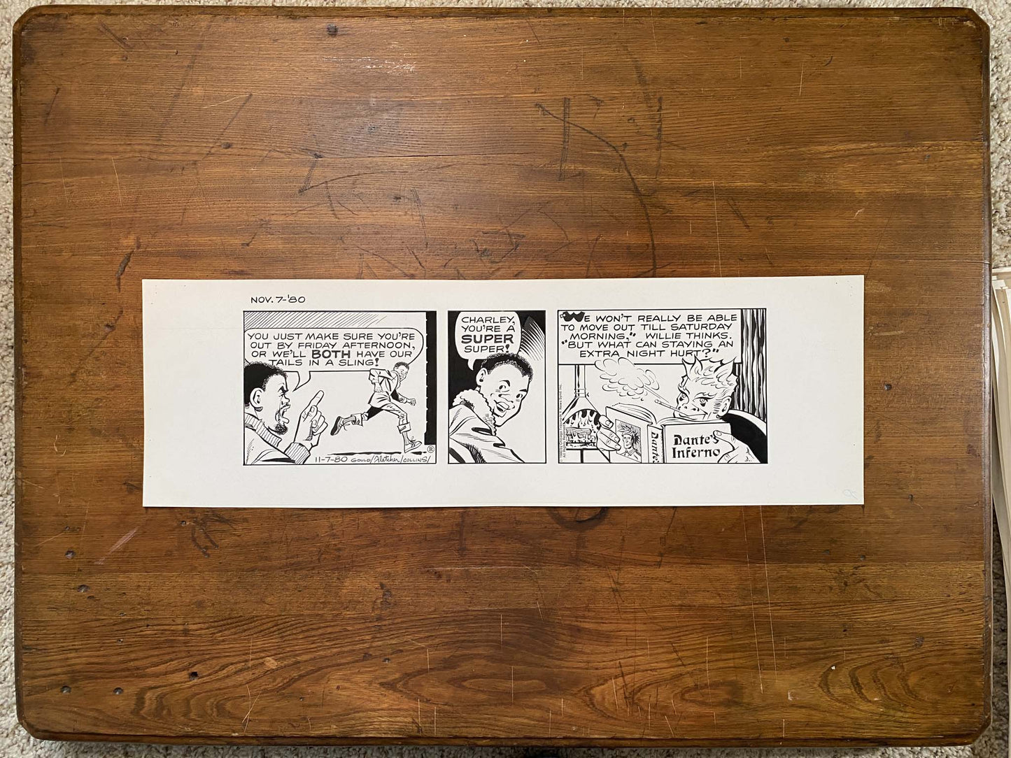 Dick Tracy Daily 11/7/80 Original Art Illustration | Fletcher Studio