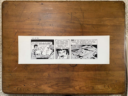 Dick Tracy Daily 11/8/80 Original Art Illustration | Fletcher Studio