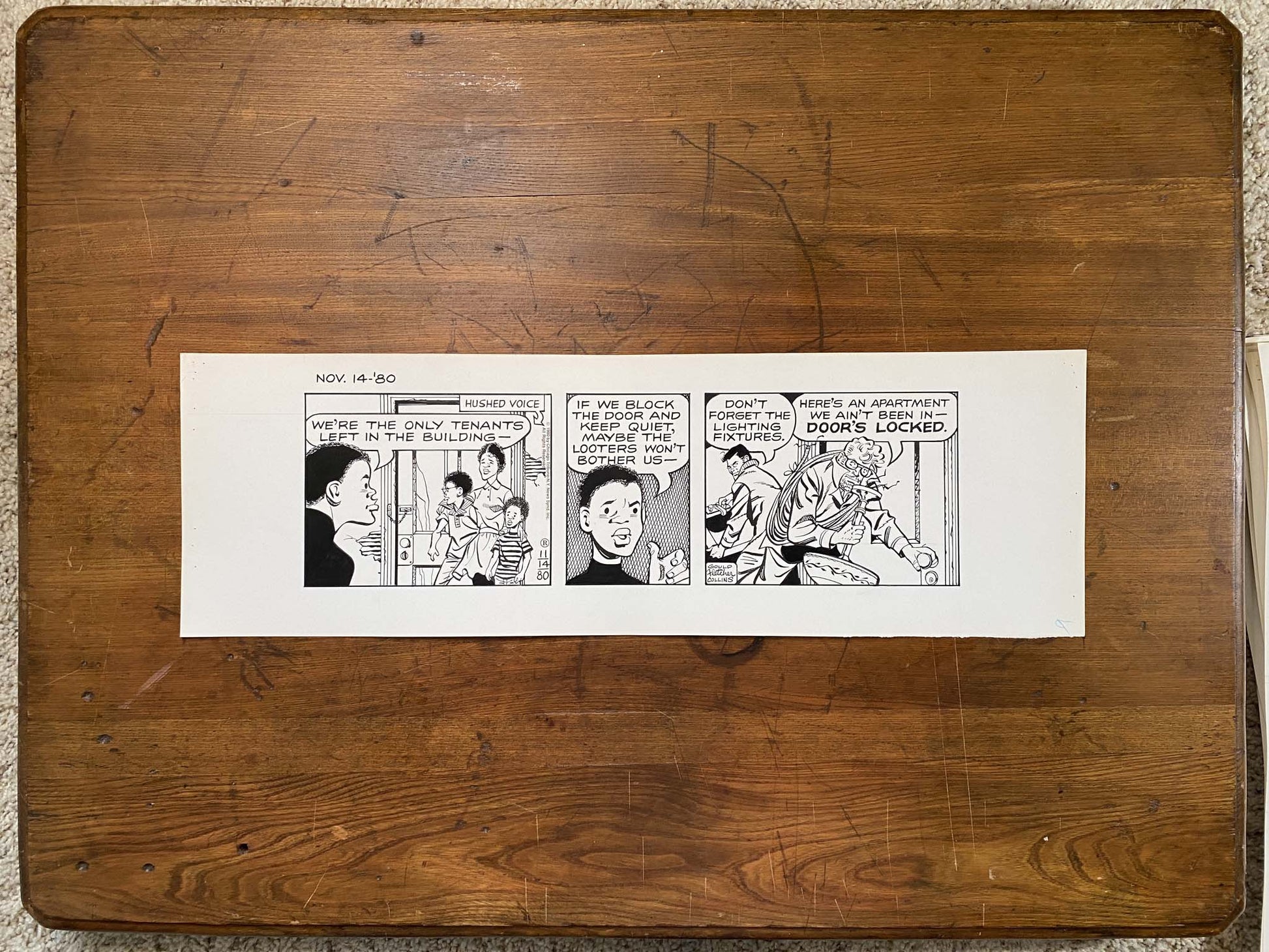 Dick Tracy Daily 11/14/80 Original Art Illustration | Fletcher Studio