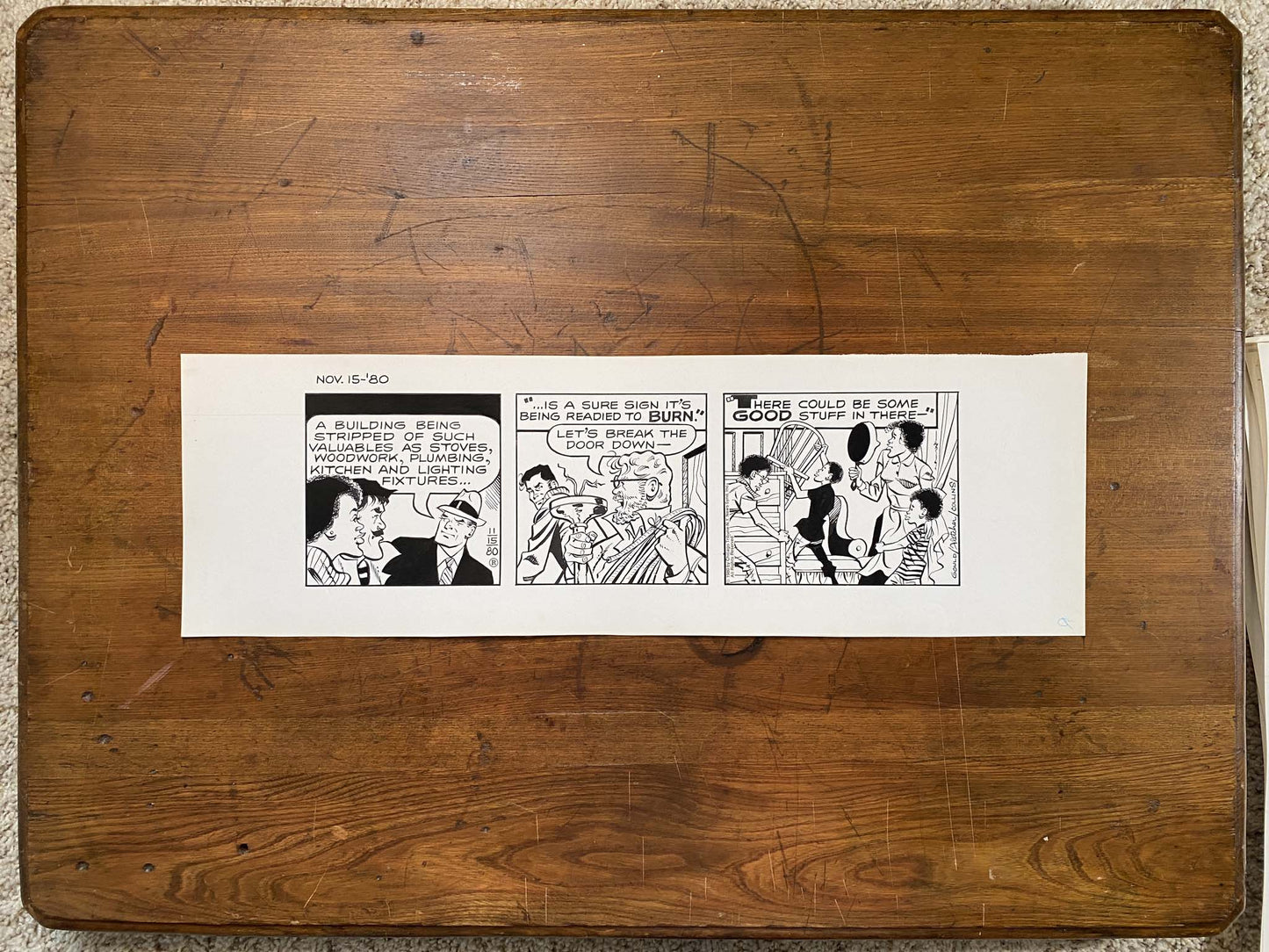 Dick Tracy Daily 11/15/80 Original Art Illustration | Fletcher Studio