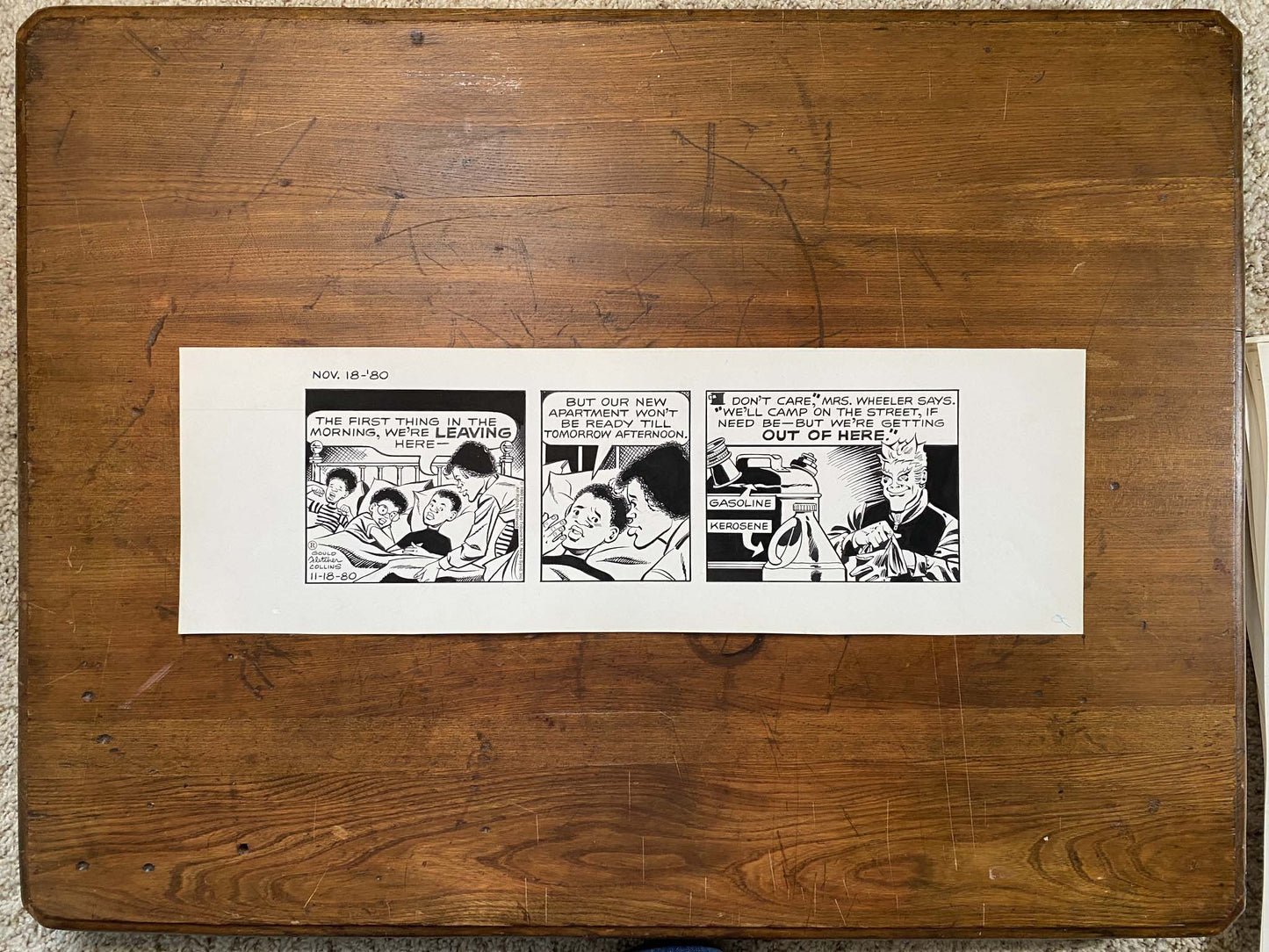 Dick Tracy Daily 11/18/80 Original Art Illustration | Fletcher Studio